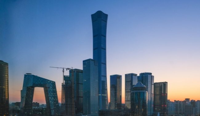 China, Beijing skyscrapers